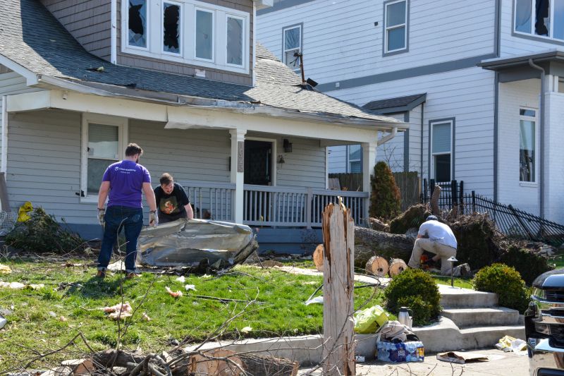 Storm Damage on Roof